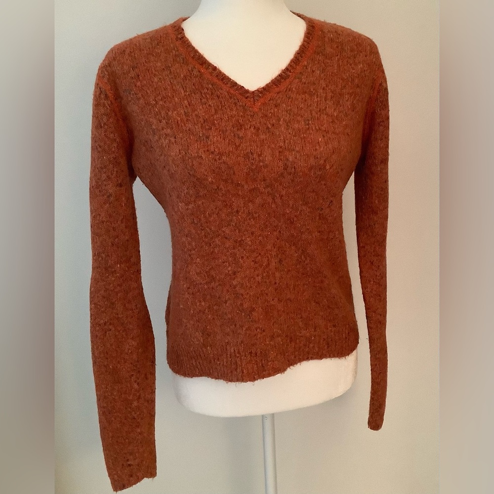 One Girl Who Orange Sweater